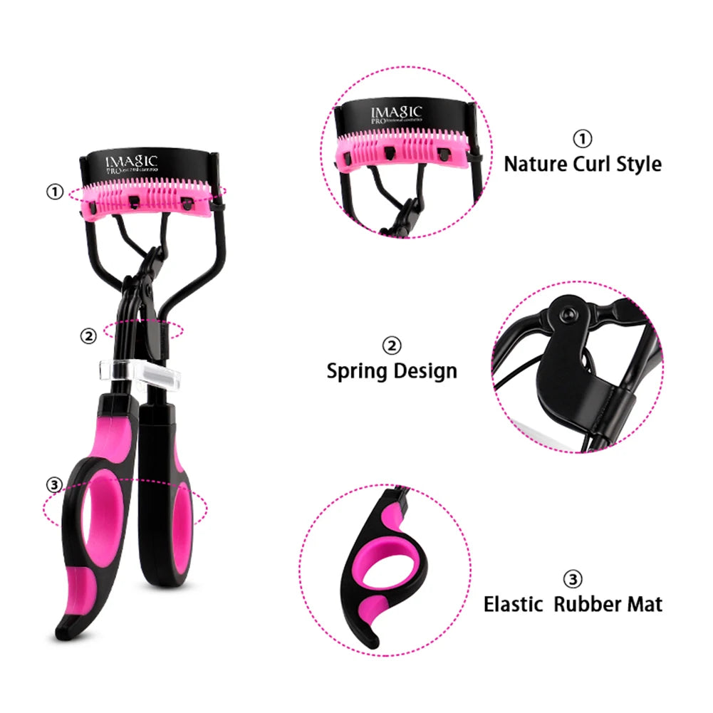 Eyelash Curler for Women Professional Eyelashes Curling Tweezers Clips Long Lasting Eyes Makeup Beauty Tools Fits All Eye Shapes